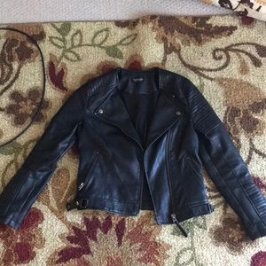Topshop Moro Faux Leather Jacket sz 2